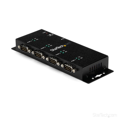StarTech.com 4 Port USB to DB9 RS232 Serial Adapter Hub ICUSB2324I (Bl