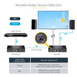 StarTech.com 4K HDMI Extender Over CAT5/CAT6 Cable, 4K 60Hz HDR Video
