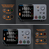 DC Power Supply, 30V 10A Bench Power Supply with Encoder Adjustment, 5