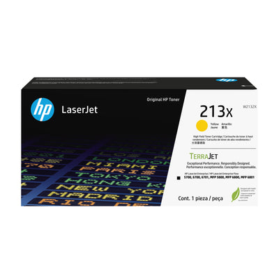 HP 213X High Yield Yellow Original LaserJet Toner Cartridge
