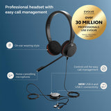 Micro-casque filaire Jabra Evolve 20 (édition 2025) - Micro-casque filaire double écouteur