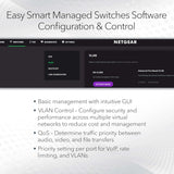 NETGEAR 8-Port Gigabit Ethernet Plus Switch (GS108E) - Managed, Deskto