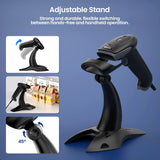 Zebra DS8108-SR 2D Barcode Scanner with Stand USB Kit