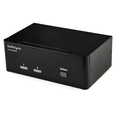 StarTech.com 2-Port DisplayPort KVM Switch - Dual-Monitor - 4K 60 - wi