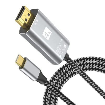 USB C to HDMI Cable, USB Type-C to HDMI Cable Thunderbolt 4/3 Port 4K