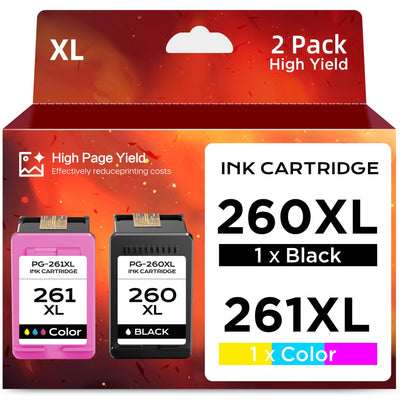 260XL 261XL Ink Cartridge Replacement for Canon 260 XL 261 XL PG-260 C