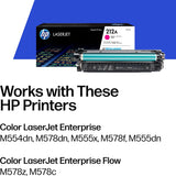 HP 212A, W2123A, Toner Cartridge, Magenta L Magenta