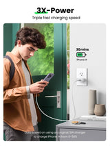 StarTech 20W USB-C Wall Charger, Portable Charger with USB Power Delivery Fast Charging, 5V/9V PD, USB-C Charger, White