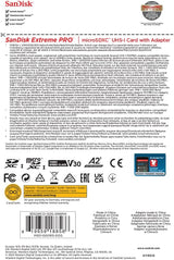 Carte mémoire SanDisk Extreme PRO microSDXC UHS-I de 512 Go + adaptateur et lecteur