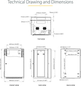 StarTech.com 18U Wall-Mount Server Rack - RK1820WALHM