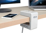 TRIPP LITE Protect It! 6-Outlet Surge Protector Desk Clamp with 2 USB