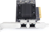 StarTech.com 2-Port PCIe 10Gb Ethernet Network Card, Windows and Linux