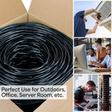 10PK 3FT CAT6 Cable Blue Molded 24 AWG Copper WIRE