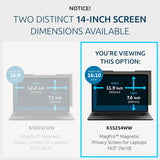Kensington MagPro™ Magnetic Laptop Privacy Screen 14 inch, Removable 1