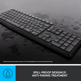 Logitech MK235 Wireless Keyboard and Mouse Combo for Windows, 2.4 GHz