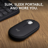 Logitech Pebble Mouse 2 M350s Slim Bluetooth Wireless Mouse, Portable,