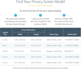 StarTech.com Laptop Privacy Screen for 15.6