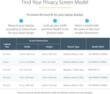 StarTech.com Laptop Privacy Screen for 15.6