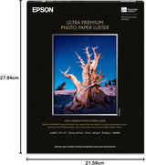 Epson S041405 50sht 8.5x11 Letter Premium Luster Photo Paper