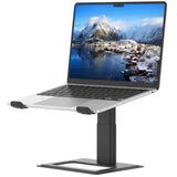 Support d'ordinateur portable rotatif StarTech, pivotant à 360°, rehausseur de bureau ergonomique pour ordinateur, plateau surélevé inclinable réglable, charge maximale de 5 kg, fabrication en aluminium