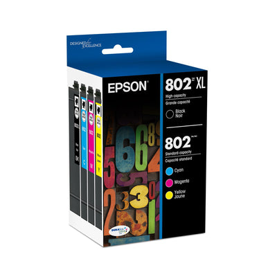 Epson T802XL-BCS High Capacity DuraBrite Ultra Ink