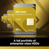 Western Digital 26TB WD Gold Enterprise Class SATA Internal Hard Drive