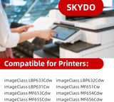 (2-Black) 067H Toner Cartridge, mf654cdw Toner Replacement for Canon 0