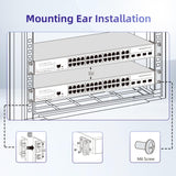 Rack Mount Kit Universal Adjustable 19 Inch Rack Ears for HP/ProCurve/