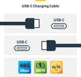 StarTech.com 15ft (4.5m) USB-C Charging Cable, Charge & Sync, 60W (3A)