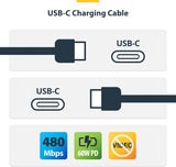 StarTech.com Câble de recharge USB-C 4,5 m, Charge et synchronisation, 60 W (3 A)