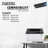 Inkfirst Compatible Toner Cartridge 55B1H00 Replacement for Lexmark MS