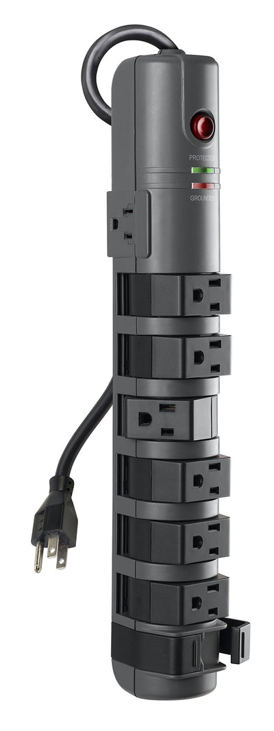 Belkin 8 Outlet Pivot Surge Protector with 6ft Cord and Telephone Prot