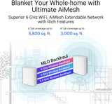 ASUS ZenWiFi BT6 Tri-Band WiFi 7 Mesh, 9.4 Gbps, 7600 sq.ft. (3pk), 2.