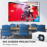 Sharp Wuxga LCD Laser Projector, 7,000 Lumens, Filter-FREE, White Cabinet, 1.6X Manual ZOOM LENS