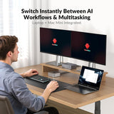 StarTech Secure 2-PORT Dual-Monitor KVM Switch, Displayport, 4K 30HZ, NIAP 4.0 Desktop KVM, Metal Housing, MADE in the USA
