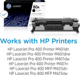 HP 80A (CF280A) Black Original LaserJet Toner Cartridge
