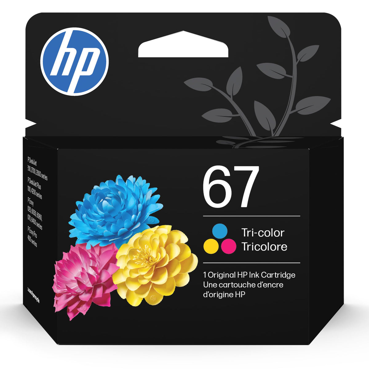 Cartouche d'encre trois couleurs originale HP 67 | Compatible avec les imprimantes HP DeskJet 1255, 2