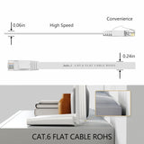 Câble Ethernet Cat 6 de 15 m, extérieur et intérieur, compatible 10 Gbit/s avec Cat8 Cat7 Ne