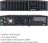 CyberPower OL1500RTXL2U Smart App Online UPS System, 1500VA/1350W, 8 O