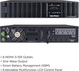 CyberPower OL1500RTXL2U Smart App Online UPS System, 1500VA/1350W, 8 O