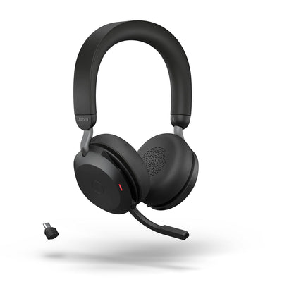 Jabra Evolve2 75 - USB-C UC - Black USB-C Dongle All Platforms Chargin