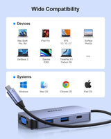 Station d'accueil USB C BENFEI, Hub USB C 8-en-1 avec double affichage triple