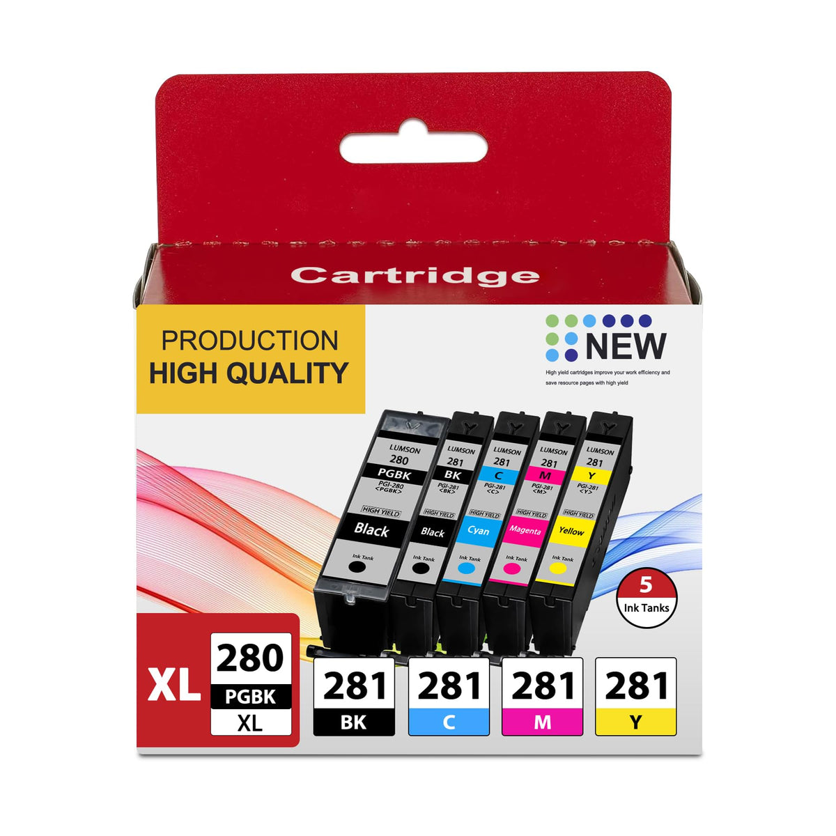 PGI-280XL/CLI-281XL Compatible Ink Cartridge Replacement for Canon Ink