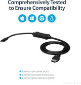 StarTech.com USB C to eSATA Cable - 3 ft / 1m - 5Gbp - for HDD/SSD/ODD