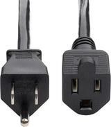 StarTech.com 10ft (3m) Power Extension Cord, NEMA 5-15P to NEMA 5-15R,