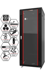 Armoire de serveur murale 27U, profondeur 24