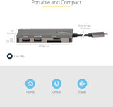 StarTech.com USB C Multiport Adapter - USB-C to 4K HDMI, 100W Power De