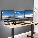 VIVO 140cm Extra Long Monitor Stand, Wood & Steel Desktop Riser, Multi