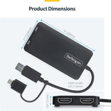 Adaptateur/Hub multi-ports USB-C, HDMI/VGA 4K