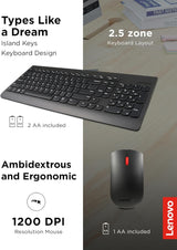 Lenovo 510 Wireless Keyboard Mouse Combo KEYBOARD_MOUSE_SET